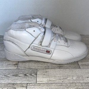 Reebok Sneakers CN3915 Men's Size 9.5 W Classic Leather White Mid Strap Casual